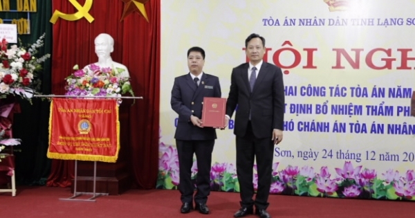 Lạng Sơn có tân Phó Chánh án Toà án Nhân dân tỉnh