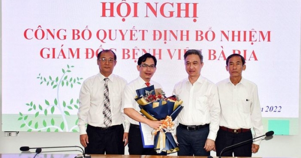Ông Dương Thanh được bổ nhiệm giữ chức Giám đốc Bệnh viện Bà Rịa