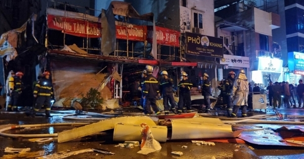 Công an thông tin vụ nổ ở cửa hàng sửa xe máy phường Phú Diễn