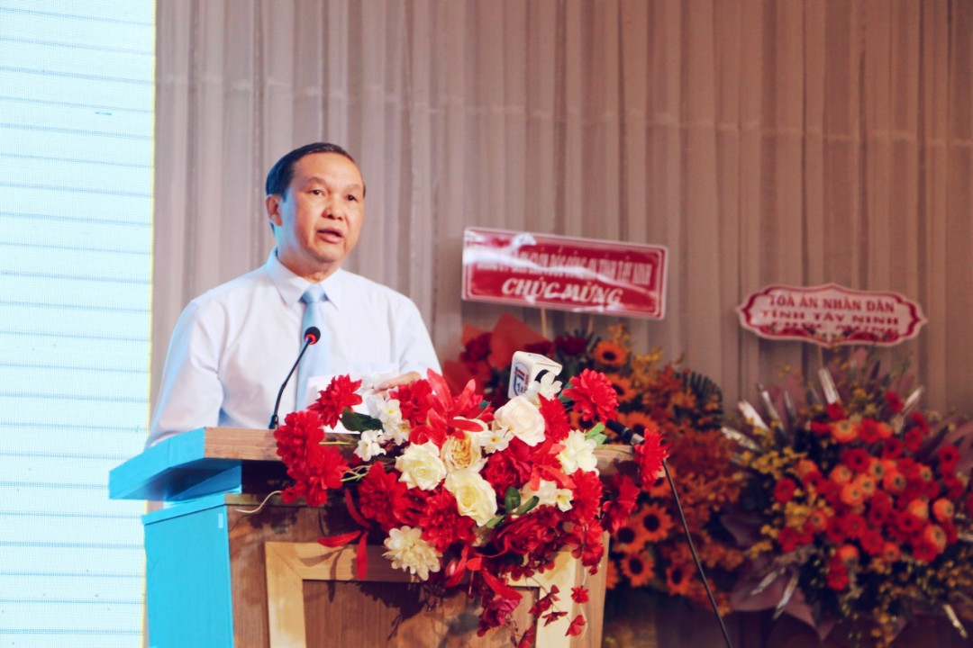 Ông Dương Văn Thắng , Phó Chủ tịch UBND tỉnh Tây Ninh phát biểu tại buổi lễ