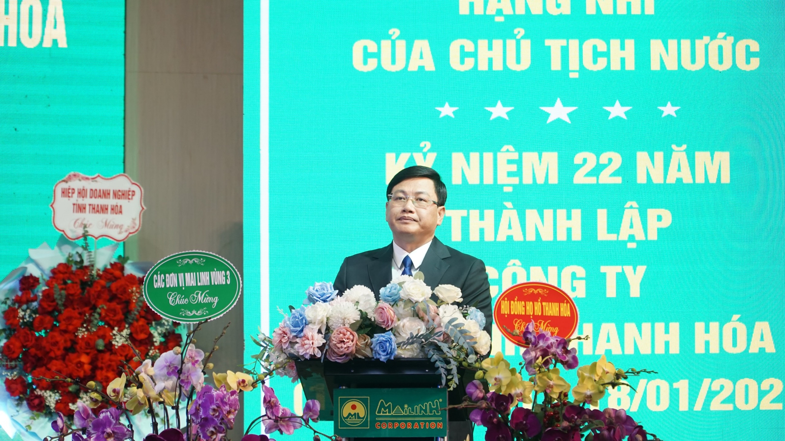 Đồng chí Mai Xuân Liêm – Phó Chủ tịch UBND tỉnh phát biểu tại buổi lễ.