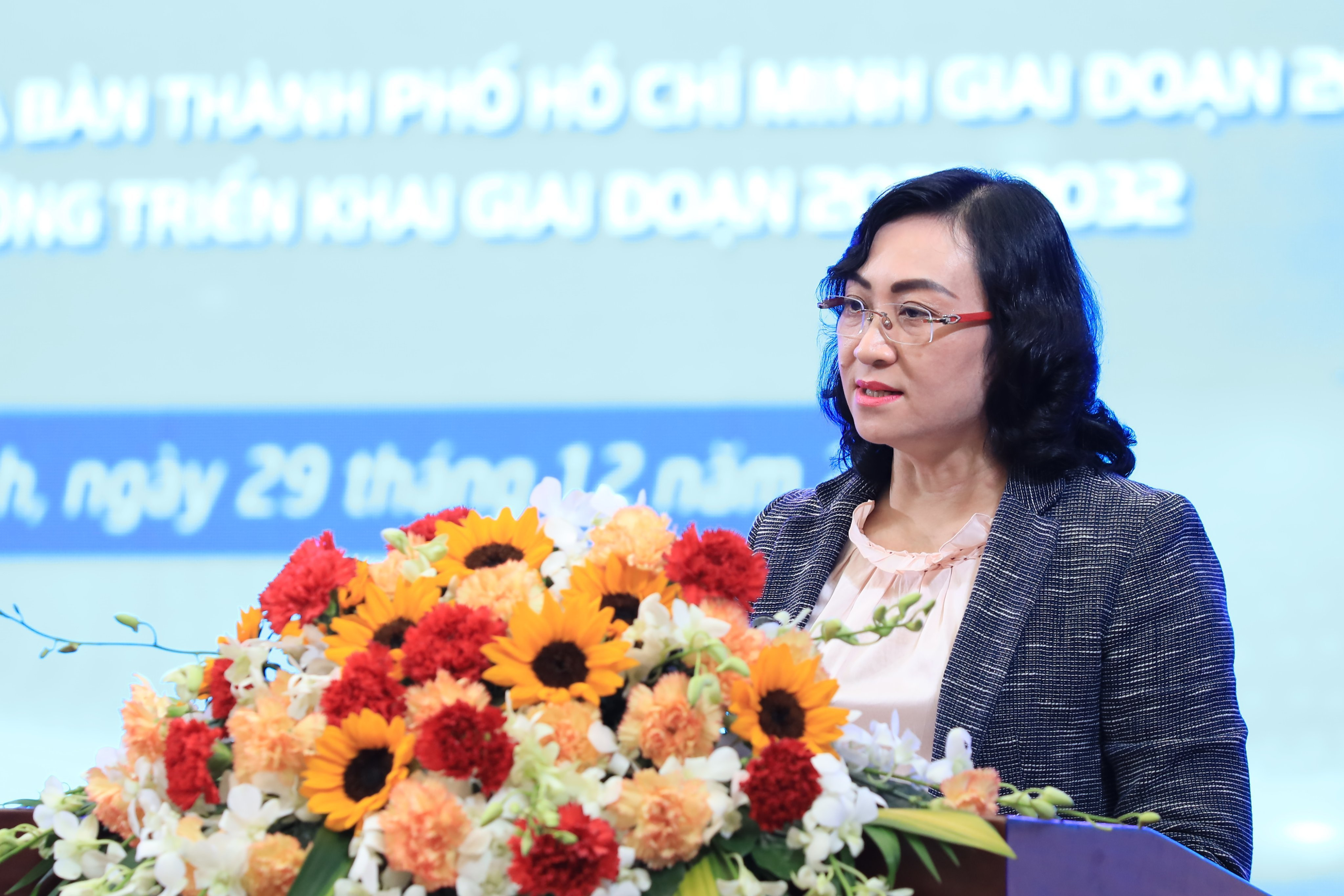 Bà Nguyễn Thị Thắng – Thứ trưởng Bộ Công Thương phát biểu tại Hội nghị