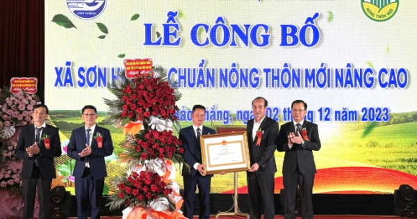Xã Sơn Hải (huyện Bảo Thắng) đón nhận danh hiệu Xã đạt chuẩn Nông thôn mới nâng cao