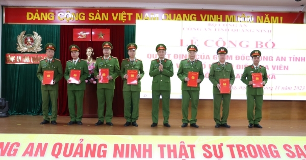 Công an tỉnh Quảng Ninh bổ nhiệm nhiều điều tra viên công an xã