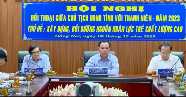 Lãnh đạo UBND tỉnh Đồng Nai đối thoại với thanh niên về chuyển đổi số