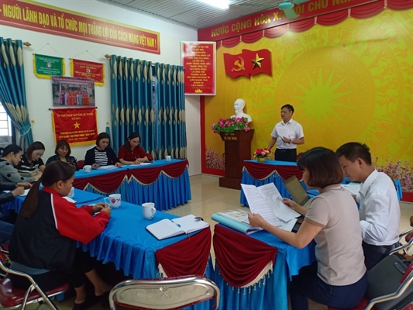 Ông Ngọc Thanh Dũng, Chi cục trưởng Chi cục ATVSTP tỉnh Hà Giang phát biểu tại buổi kiểm tra