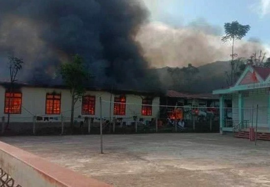 Sơn La: Cháy nhà bán trú trường học khiến 1 học sinh tử vong thương tâm