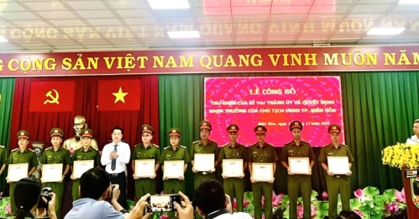 Khen thưởng lực lượng Công an TP Biên Hòa phá vụ trộm cắp tài sản