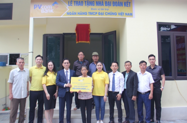 PVcomBank hỗ trợ xây dựng nhà “Đại đoàn kết” tại TP Hải Phòng