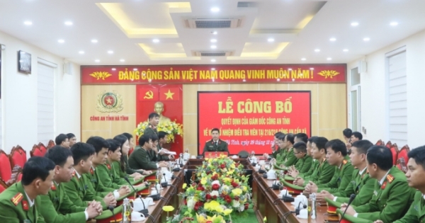 Công an Hà Tĩnh bổ nhiệm 280 điều tra viên tại 216 công an cấp xã, thị trấn