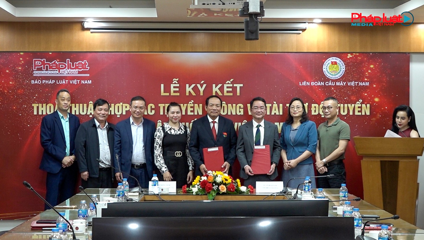 Báo Pháp luật Việt Nam ký hợp tác, tài trợ với Liên Đoàn Cầu mây Việt Nam
