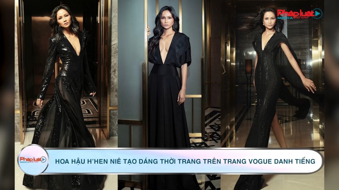 Hoa hậu H’Hen Niê tạo dáng thời trang trên trang Vogue danh tiếng